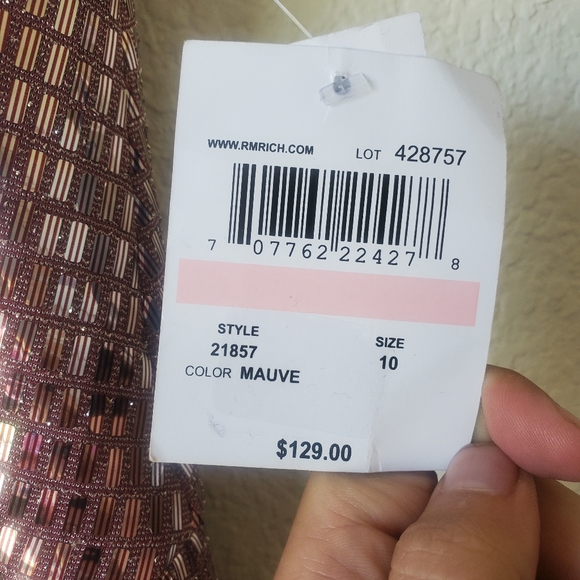 NWT Nightway Pink All Over Sequin Maxi Dress - Picture 9 of 15